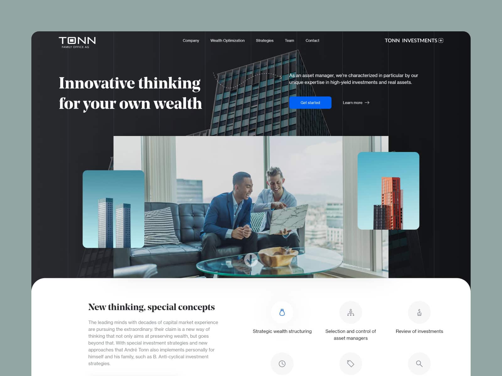 Tonn Investments website